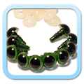 Yeux de sécurité Safety eyes - 9mm Vert Green - FROGandTOAD Créations